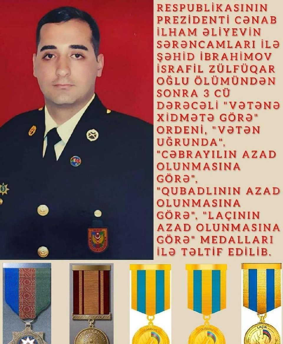 Mənsum İbrahimovdan şəhid qardaşı oğlu ilə bağlı paylaşım -