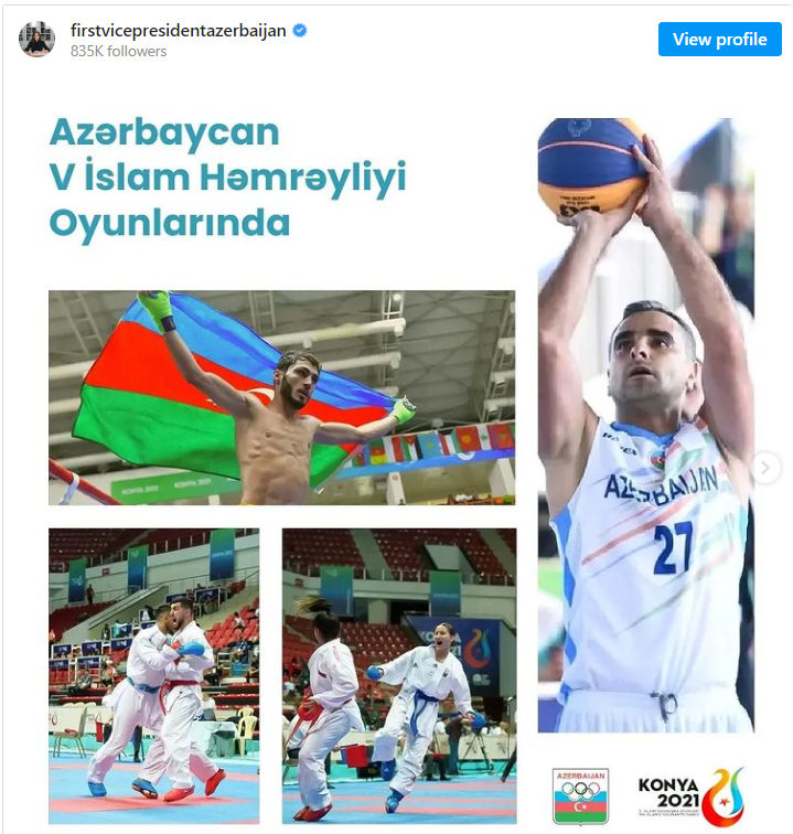 Mehriban Əliyeva İslamiadada medal qazanan idmançıları 