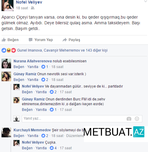 Əməkdar artist aparıcı Çiçəyi təhqir etdi