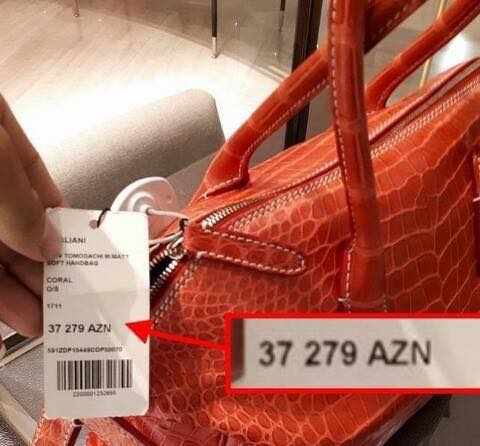 Bakıda ev qiymətinə çanta satılır