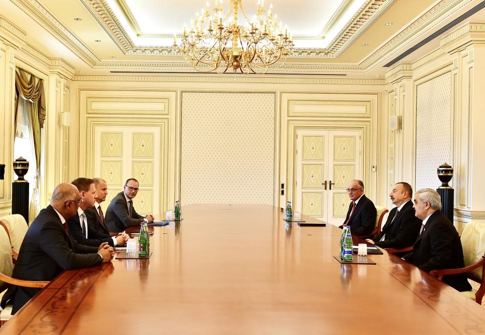 Prezident İlham Əliyev "Statoil"in icraçı vitse-prezidentini qəbul edib