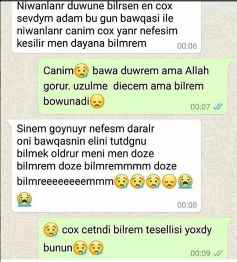 Sevdiyi nişanlanan oğlanın “WhatsApp” mesajı