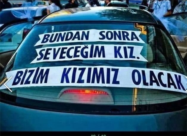 Toy günü bəy maşınının arxasına görün nə yazdırdı