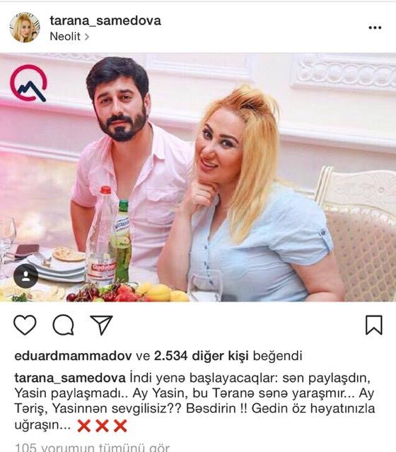 Prodüser Təranə: "Bəsdirin! Gedin öz həyatınızla..."