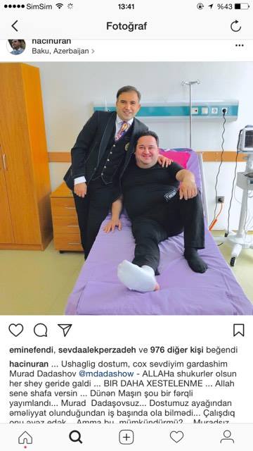 Muradın xəstəxanadan ilk görüntüləri gəldi...