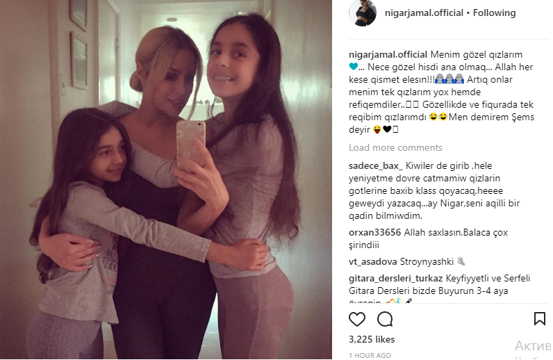 Nigar Camal bədən quruluşuna...