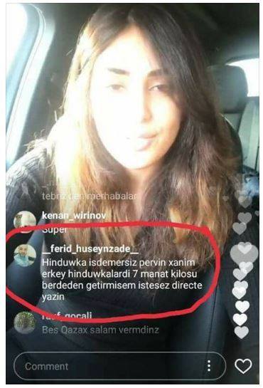 Pərvinə canlı yayımda erkək hinduşka satdılar