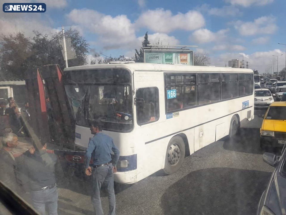 Bakıda dəhşətli avtobus qəzası baş verdi - 