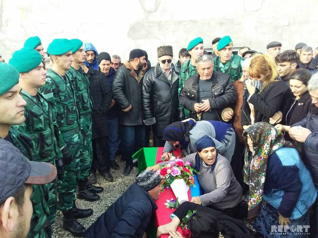 Azərbaycanın şəhid olan sərhədçisi dəfn edilib - 