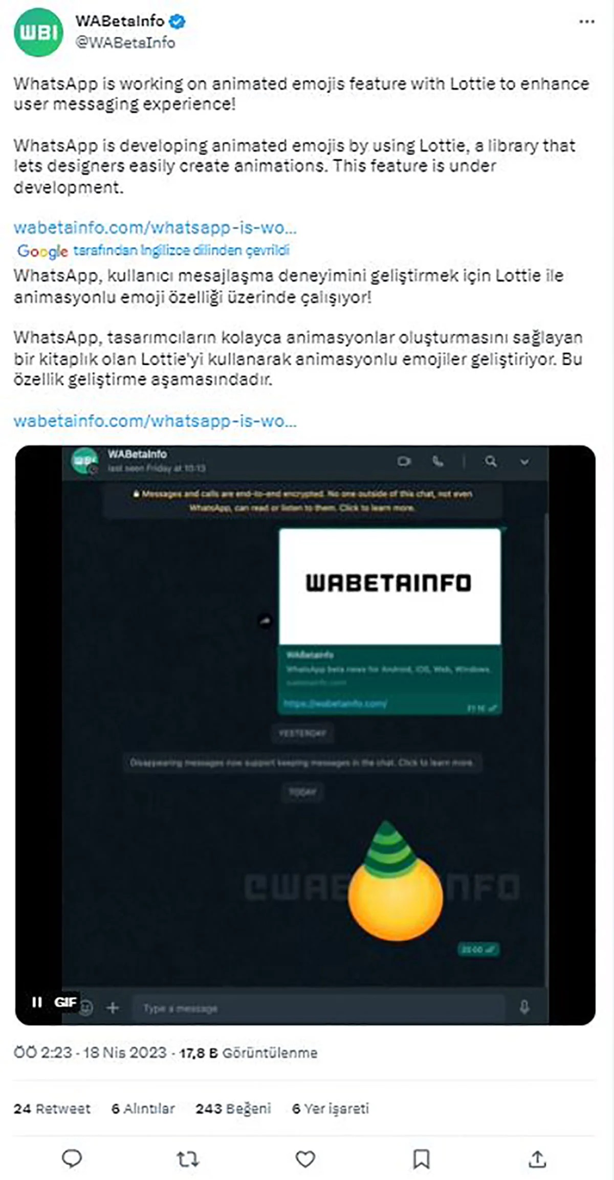 “WhatsApp”dan istifadəçiləri əyləndirən yenilik - 