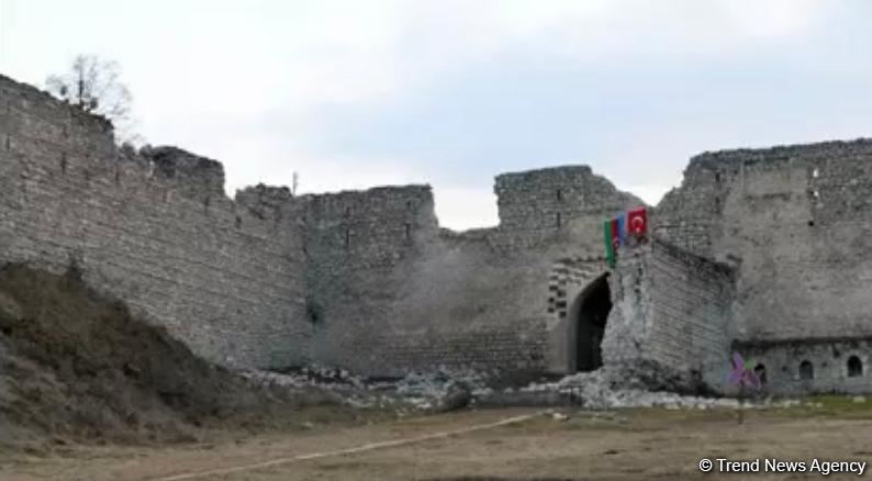Şuşa qalasının girişi bərpa olunub -