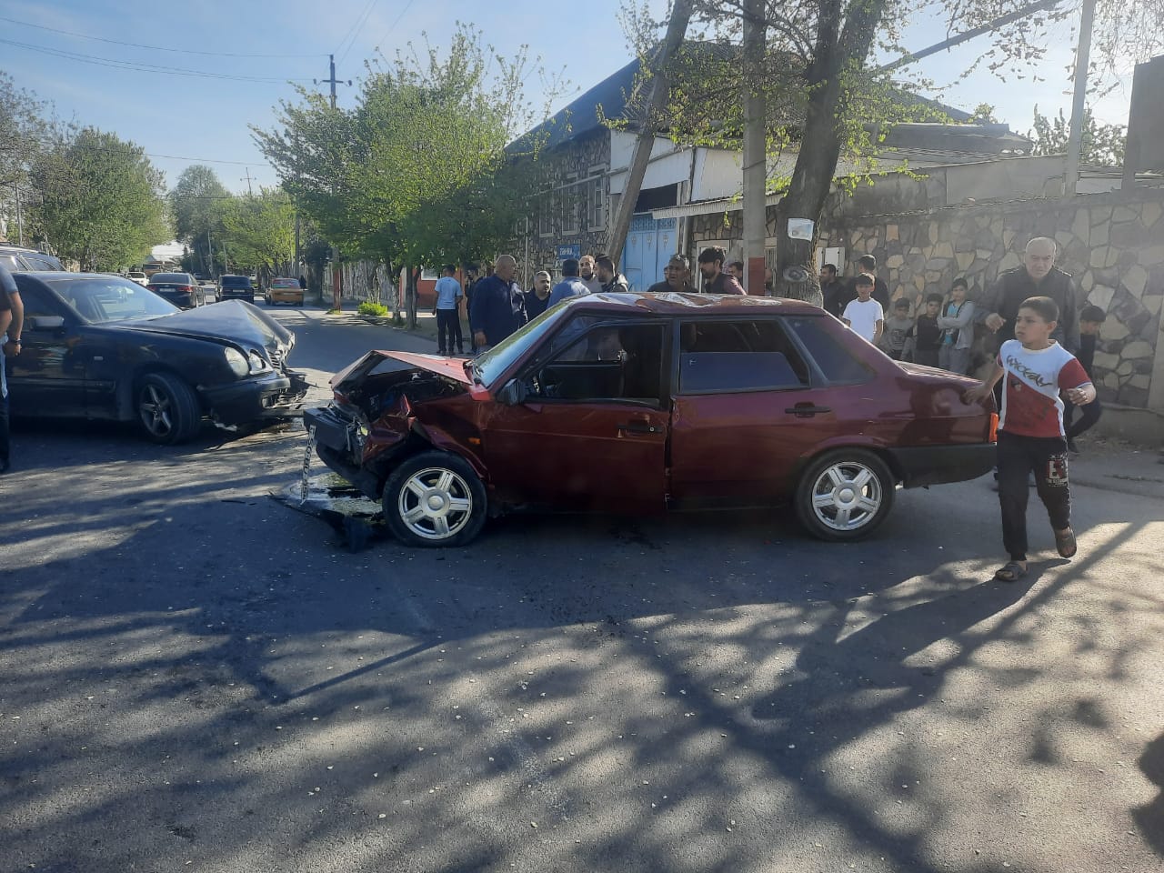 Göyçayda zincirvari qəza:
