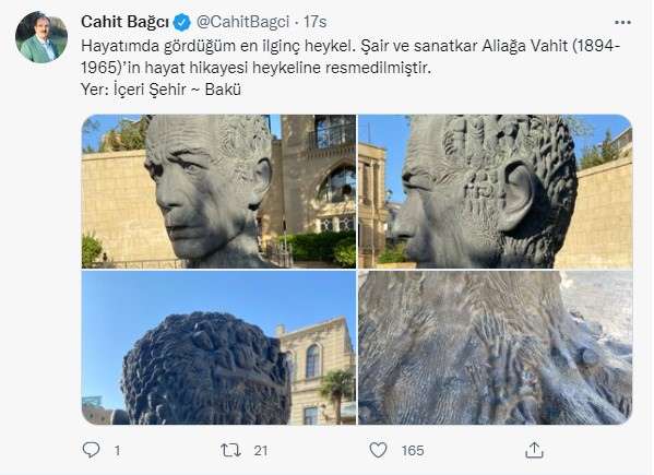 Türkiyə səfirindən Əliağa Vahidlə bağlı maraqlı 