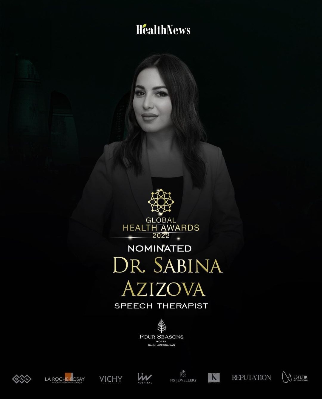 Özbəkistanlı loqoped Sabina Azizova Global Health Awards layihəsində təltif olundu -