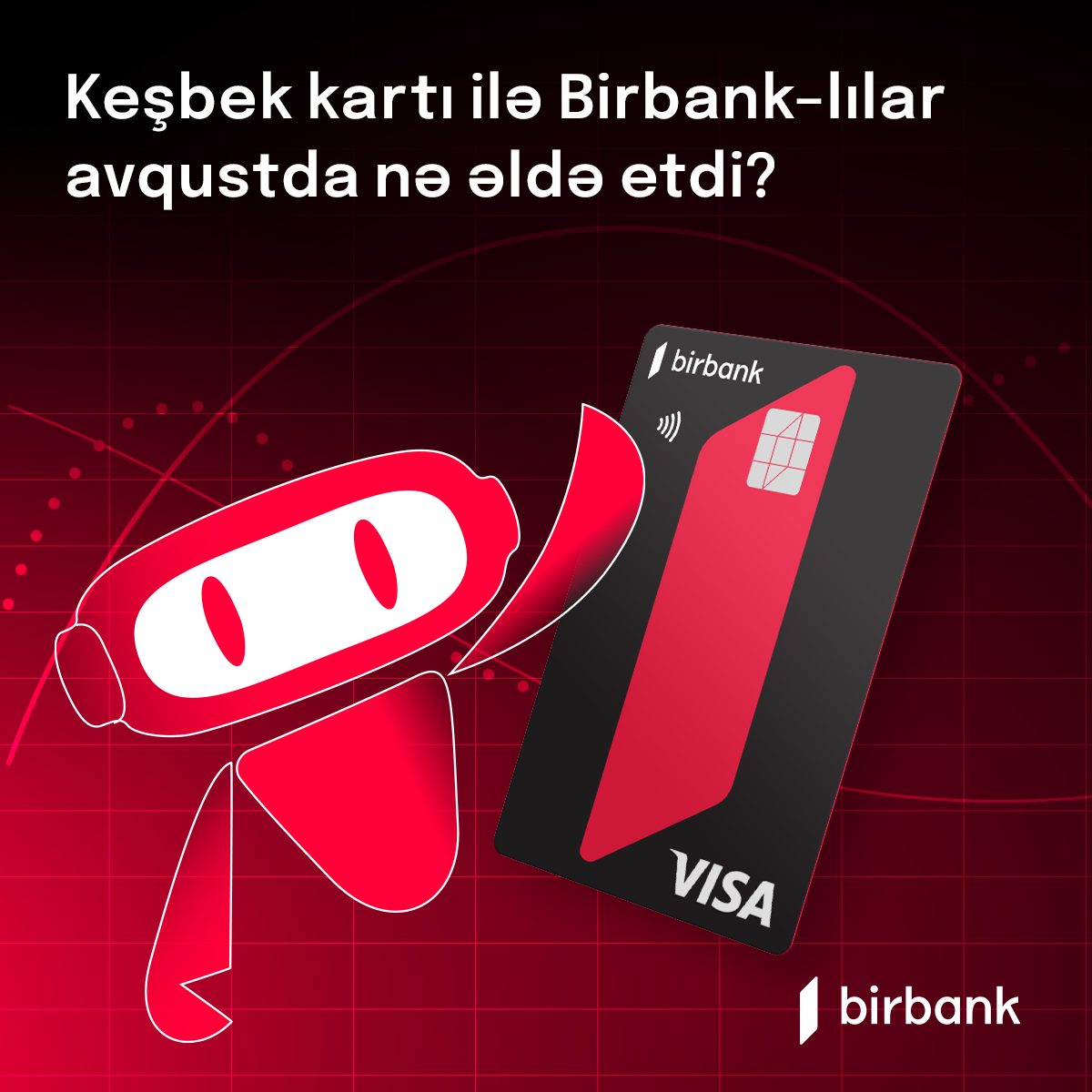 "Birbank Cashback" kart sahibləri bonuslardan ayda 50 manat qazanırlar